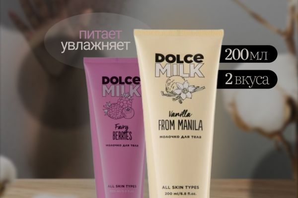 Карточка товара для маркетплейса Wildberries "Молочко для тела"