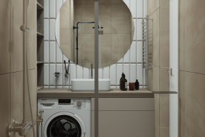 Дизайн - проект квартиры 55 кв.м г Москва-ванная