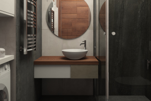 Дизайн проект квартиры 45 кв.м ЖК Фили-Град - санузел