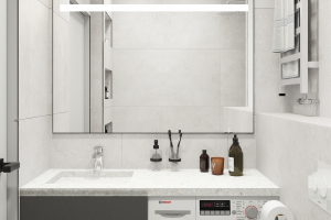 Дизайн - проект квартиры ЖК Сиреневый парк 36 кв.м.-санузел