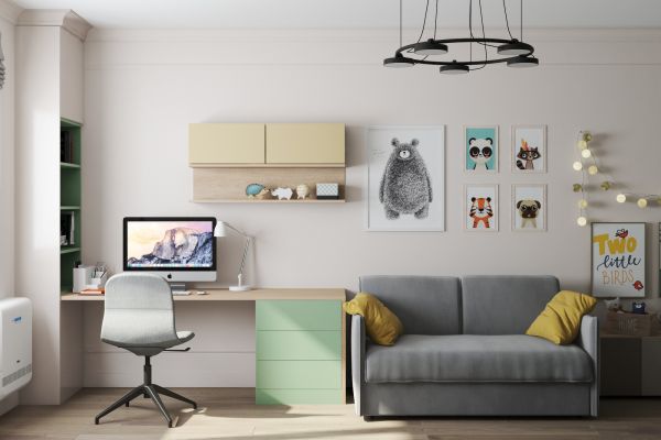 Дизайн проект квартиры 134 кв.м в Москве - детская