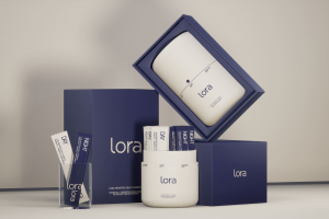 Разработка и визуализация упаковки для линейки биологически активных добавок. Лондонская компания "LORA"