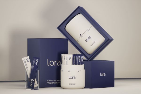 Разработка и визуализация упаковки для линейки биологически активных добавок. Лондонская компания "LORA"