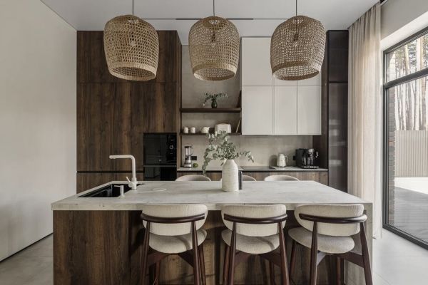 Частный дом в стиле джапанди