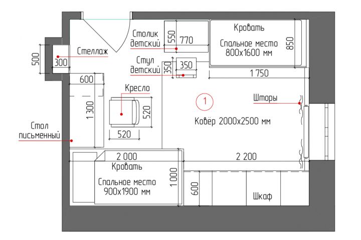 План расстановки мебели - 5453942