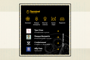 Баннер для фудхолла Terminal Vnukovo