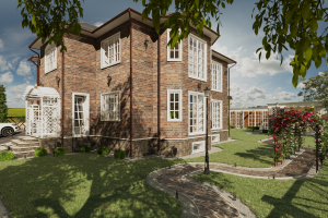 Проект жилого дома 400 м2 на участке г. Тольятти с.Ягодное