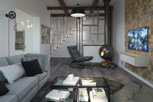 Проект двухуровневая квартира 164 м2 г.Краснодар