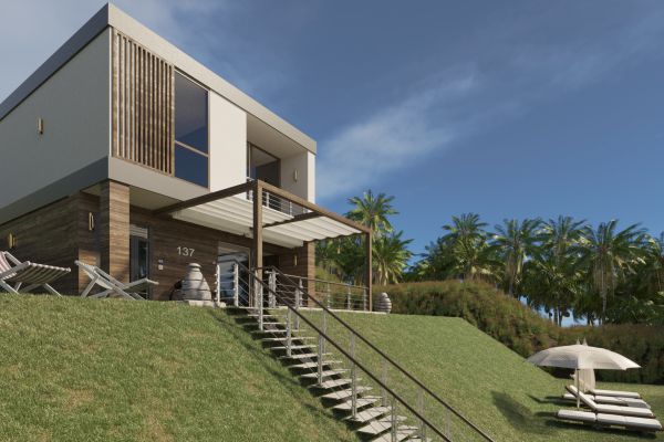 Проект концепта экстерьера дома 110 м2 г.Сочи