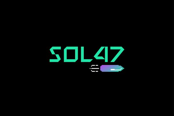 SOL47 — проект, выполненный по брифу с заданными референсами. Логотип разработан в стилистике цифровой среды и ретро-футуризма.
