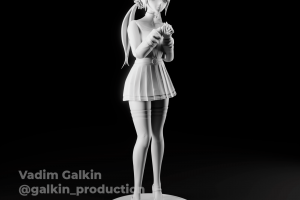 3D под печать, аниме статуэтка