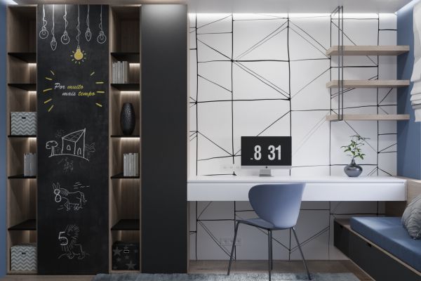 Дизайн-проект детских комнат для мальчиков 15 и 11 лет