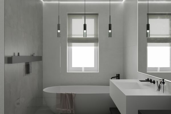 Дизайн-проект малой ванной комнаты в частном доме