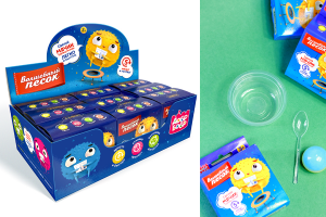 Упаковка для детской игрушки "Мячик из песка"