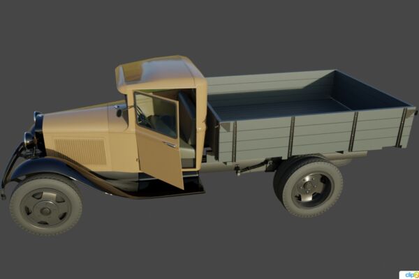 Частный проект по созданию 3D модели автомобиля ГАЗ-АА