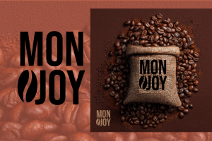 MONJOY Coffee: Логотип, объединяющий кофе и опт