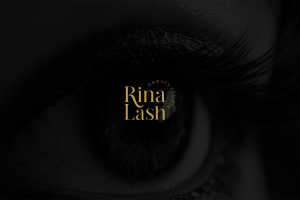 логотип для студии наращивания ресниц "Rina Lash"