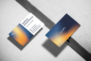 Визитная карточка для бюро светодизайна