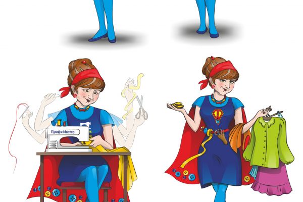 Авторский персонаж для ателье