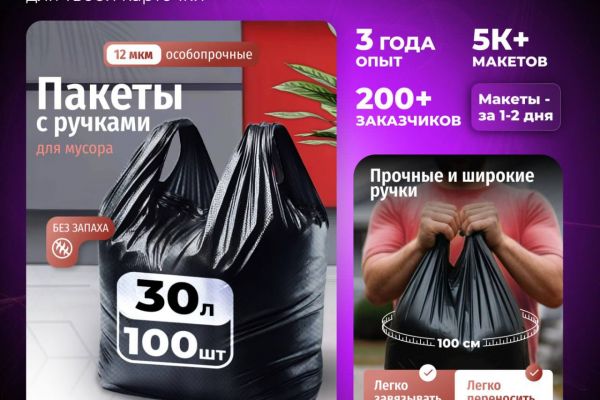 Инфографика для карточки товара на Маркетплейс