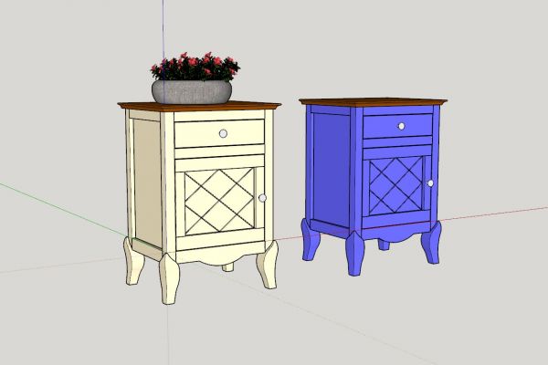 Моделирование тумб для мебельного столярного производства