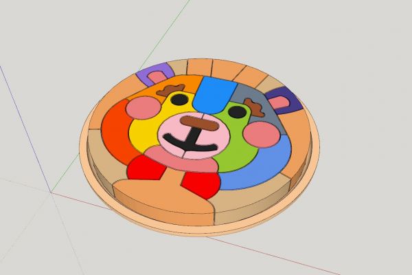 Деревянный развивающий конструктор для детей