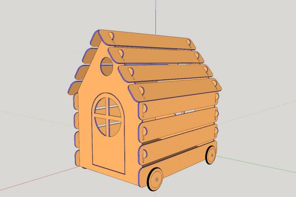 Домик детский игровой разборный