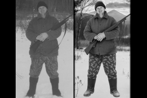 Ретушь фото для гравировки на памятник в полный рост (ростовая ретушь)