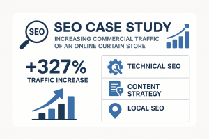 Увеличение органического трафика для интернет-магазина штор на 327% за 6 месяцев