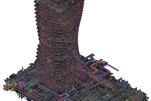 Сводный план в 3D. Москва-Сити Эволюция