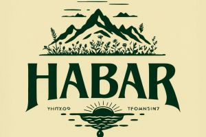 Логотип _Хабар_ С Этническим Акцентом С Природными Элементами