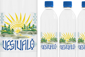Минеральная вода "VESIVALO", разработка дизайна этикетки