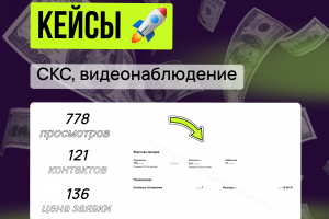 Кейс на авито: "Продажа услуг по монтажу СКС и видеонаблюдения"