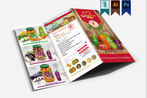 Проект включает в себя создание графического дизайна буклета и упаковок для торговой марки "Гурманыч".