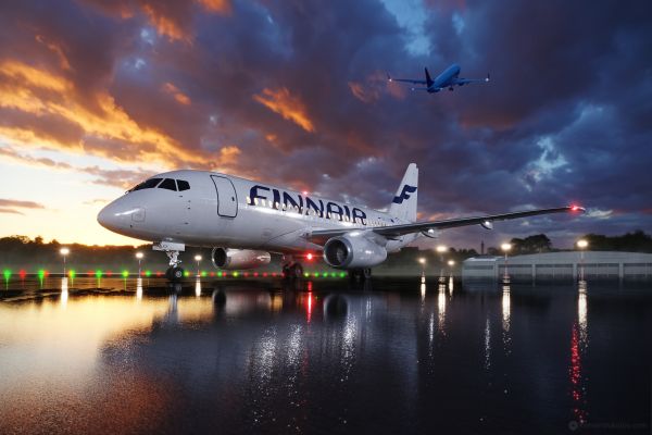 Текстурирование и доработка 3D модели Суперджета для MSFS