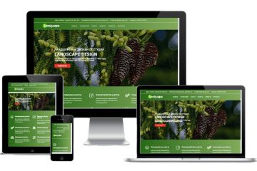 Готовый проект сайта ландшафтного дизайна Dle
