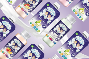 Проект по графическому дизайну упаковки нового бренда "Молочный ангел"