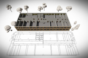Оцифровка плана схемы в файл dwg