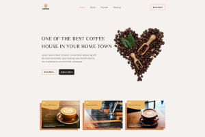 Coffee shop - сайт для уютной городской кофейни