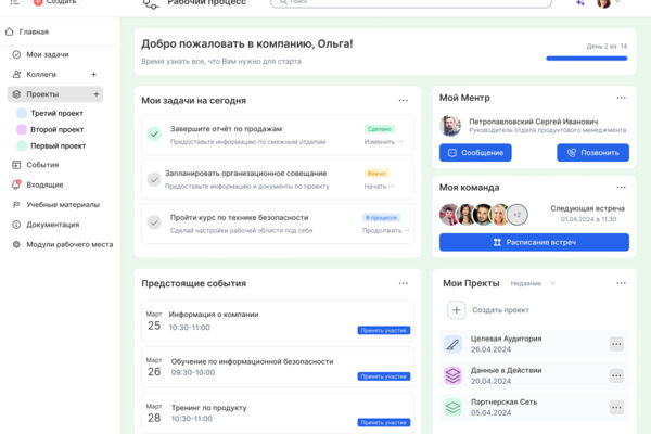 Проектирование личного кабинта сотрудника