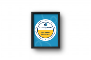Сертификат от KnowledgePillars: Администратор WordPress (WP Administrator)