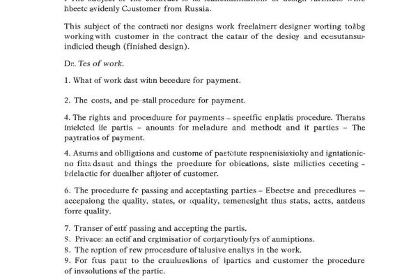 Договор подряда для фрилансера-дизайнера