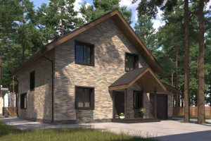 Готовый проект дома 131 кв.м // Артикул ЕС-335