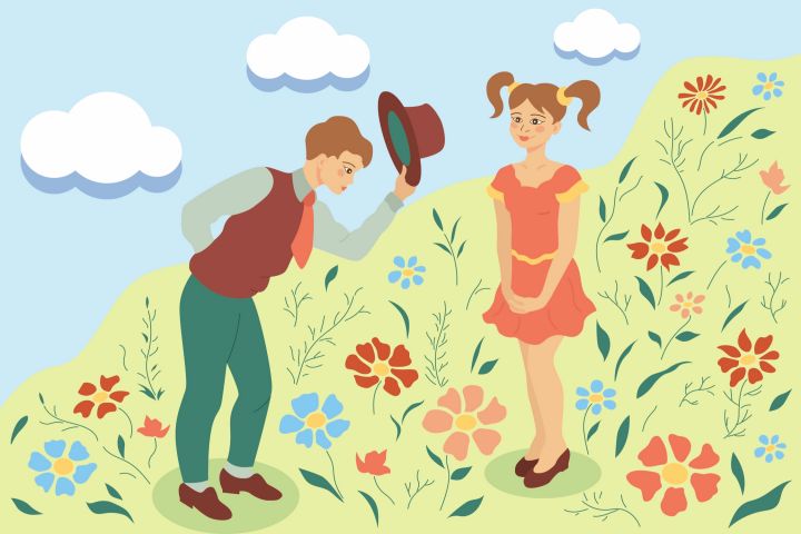 Иллюстрация минималистичная для росписи стены - 5471884