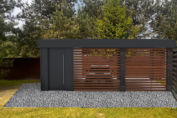 Гараж с навесом