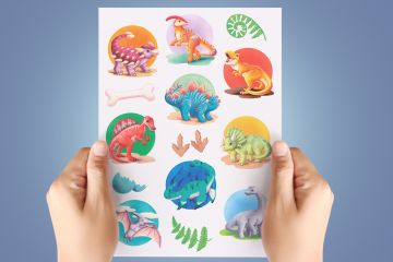 Стикерпак динозавры