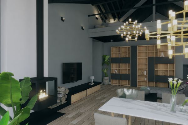 Интерьер дома в Ленинградской области. 2025г.