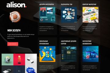 Лендинг  проект сайта дизайн компании Dle 