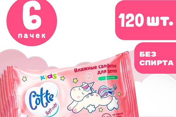 Карточка товара влажных салфеток для Wildberries