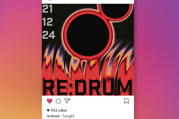 Музыкальные плакаты с макетами соцсетей